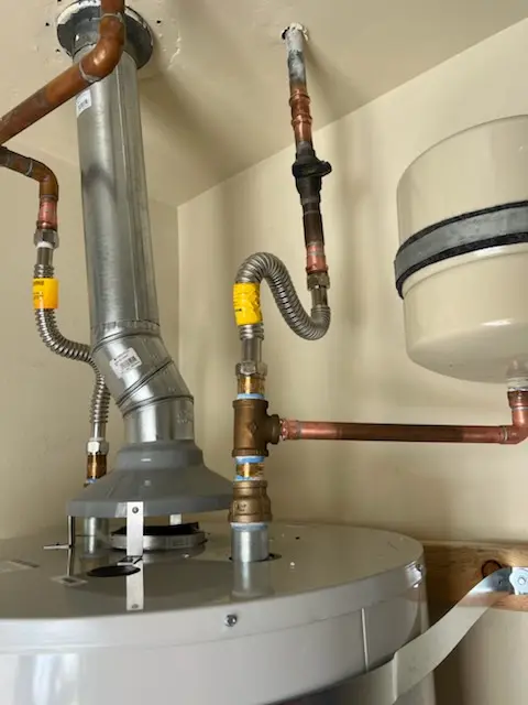 Water heater installation and plumbing repair in Sundown